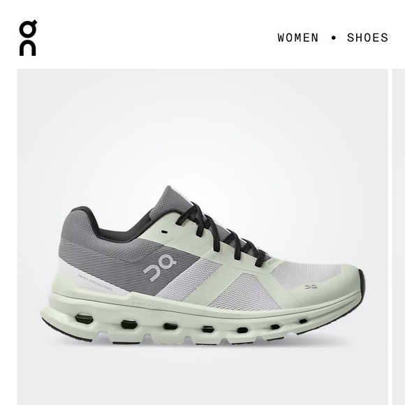 On Running Shoes - On Running Women's Cloudrunner Color Frost Aloe, Size 10